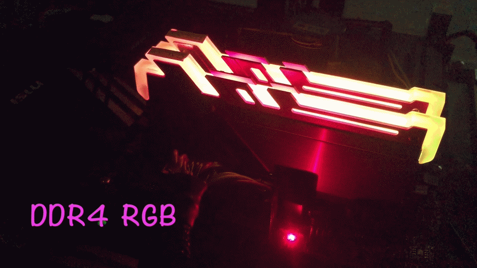 vibrant led lighting rgb ddr4 4gb for desktop pc   ( &uarr